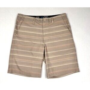 Salt Life Live Salty SLX-QD 9.5" Inseam Brown Mens Size 32 Swim Board Shorts
